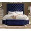 Banc de rangement en velours Franco-2019685846