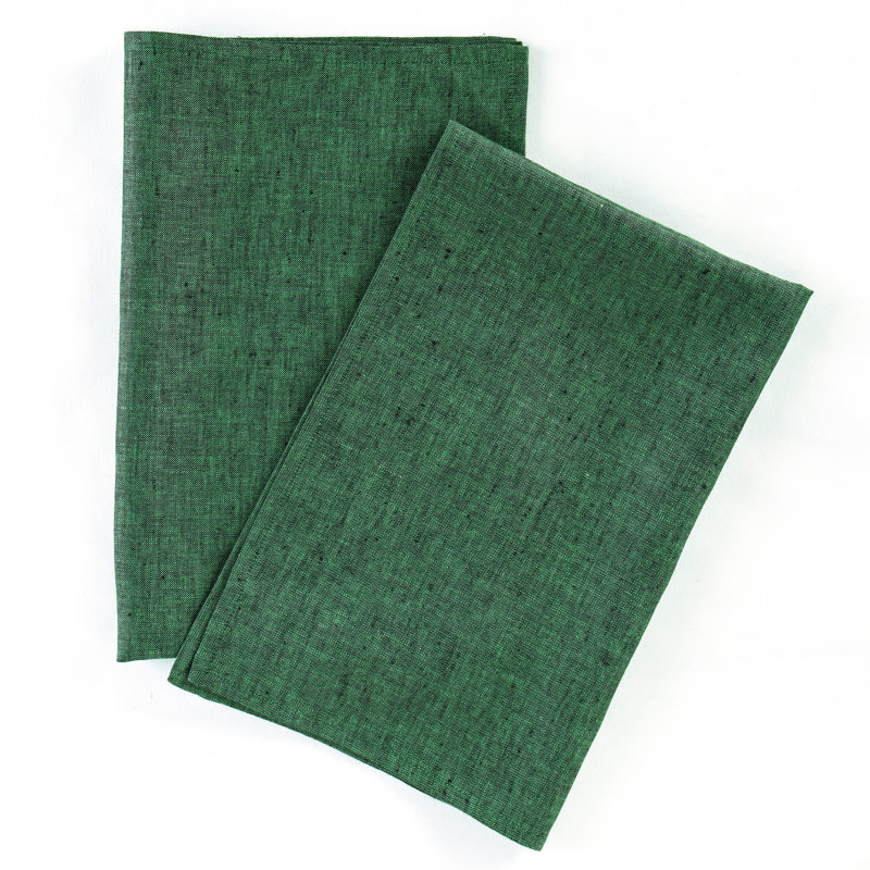 100% Pure Linen Kitchen Towels - Athena, Forest Green