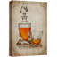 «Retro Vintage Antique Bourbon Glass», reproduction sur toile-94537356