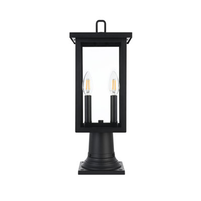 Mershon 7 Inch Outdoor Post Light in Black