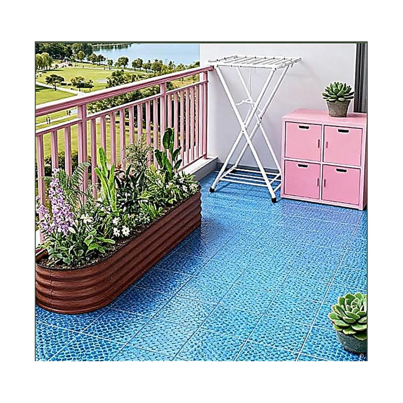 Metal Planter,Metal Planter Box with Safety Edging,Galvanized Raised Garden Bed Kit, Dark Brown