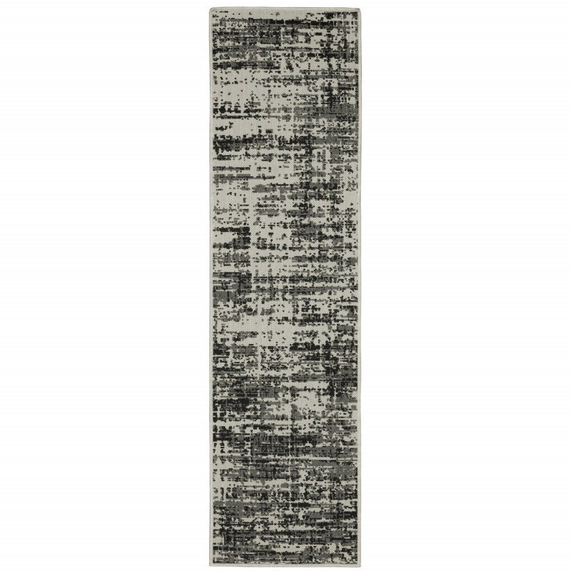 Belden Abstract Indoor / Outdoor Rug, Runner 1'10" x 7'3"