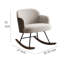 Chaise berçante rembourrée Muthu Boucle-106802201