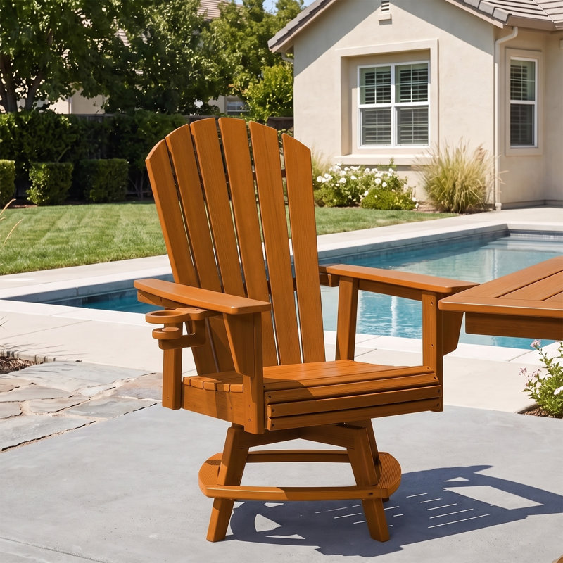 Chaise de salle à manger pivotante Adirondack, Brown
