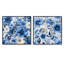 Mauricie - Ensemble de 2 collages floraux carrés-101848810-101848811