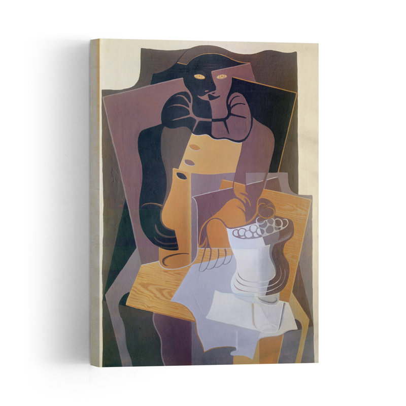 Pierrot, 1922, estampe d'art mural abstrait contemporain, 24" H x 16" W