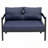 Multi-person Outdoor Iron Sofa Set with A table-631039782