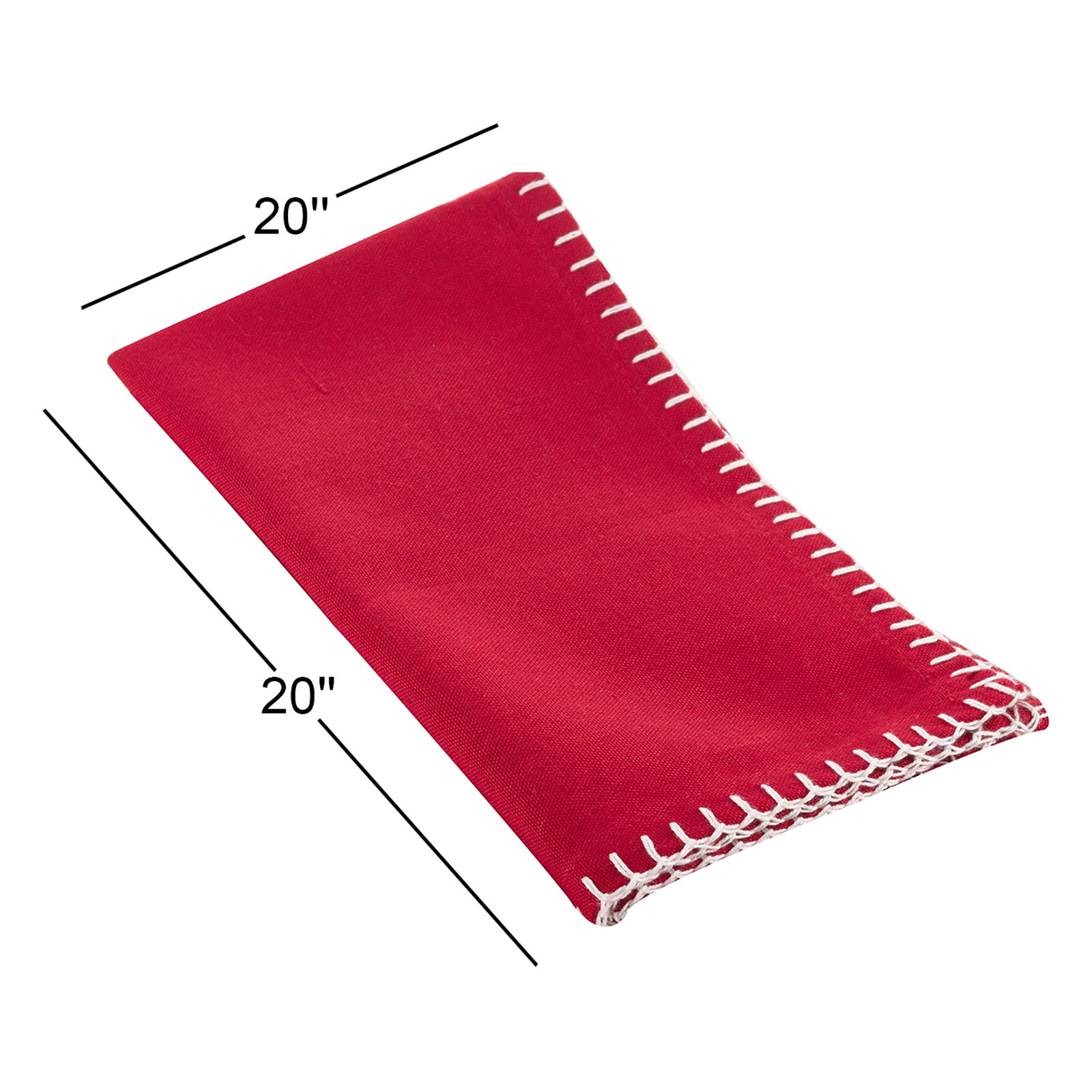 Ivara Reversible Cotton Napkin, Red