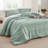 Bedsure Boho Comforter Set - Pinch Pleat Design for All Seasons, Soft Bedding Kit-100517514-100517521