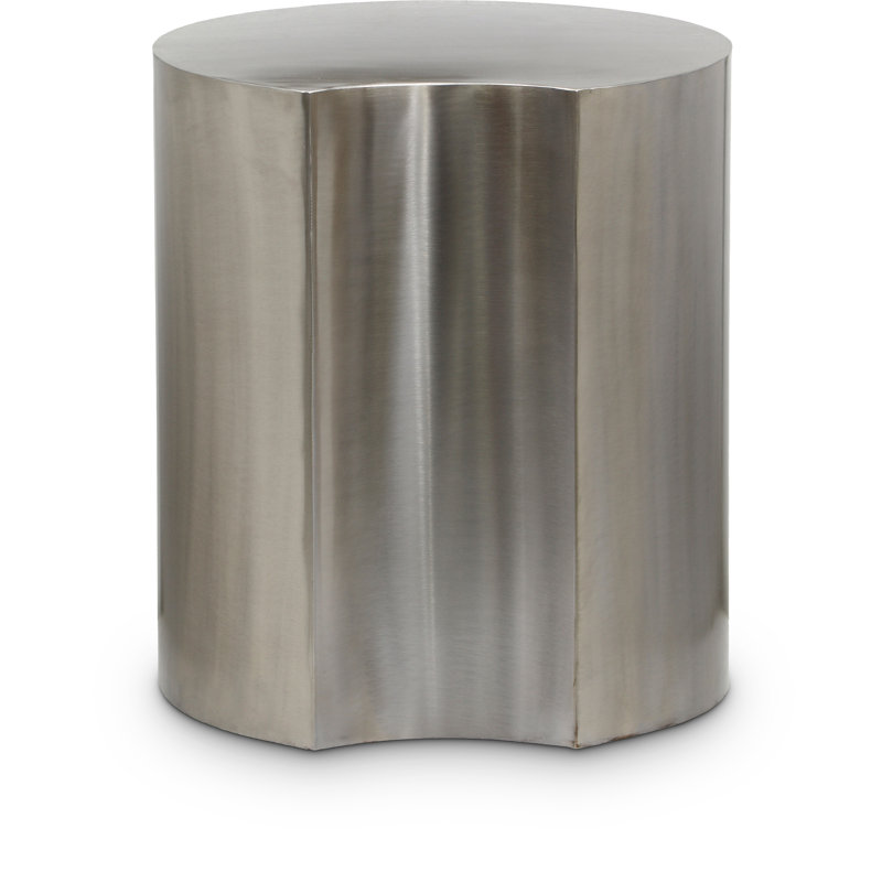 Table de bout Hylie, Argent / argent brossé, H 16 po x l 15 po x P 15 po