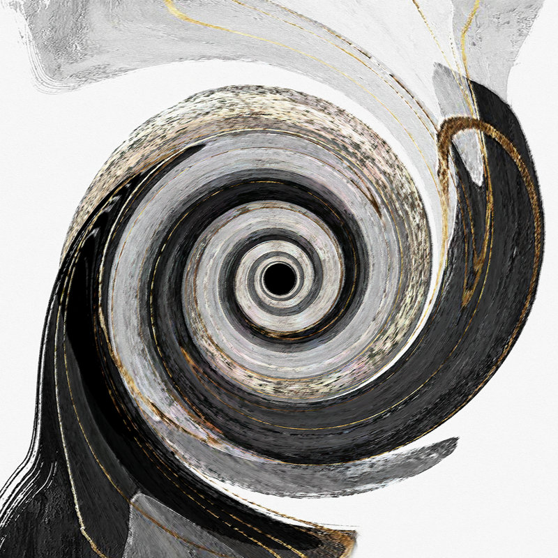 Gravité I - peinture sur toile tendue, H 8 po x l 8 po