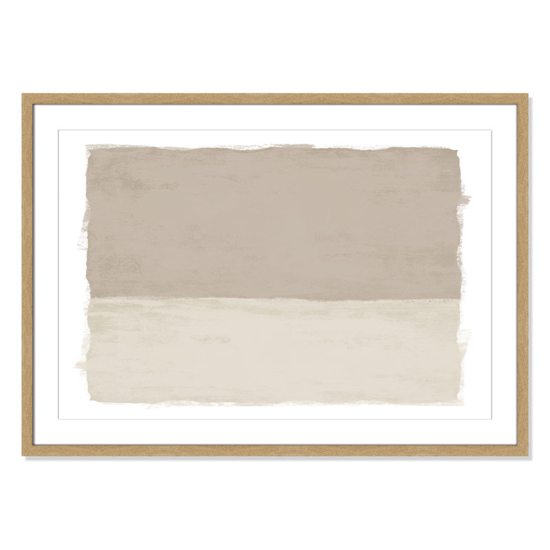 «Silent Sands I», reproduction de paysage par Natalie Carpentieri, 35.5'' W x 25.5'' H, Matted Print, Natural