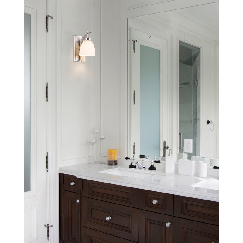 Feeley Dimmable Bath Sconce, Brushed Nickel