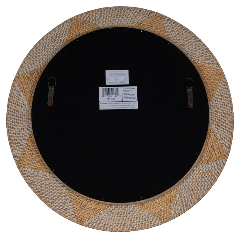 George Round Rattan Mirror