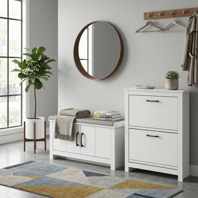 Limestone 2 Piece Shoe Storage Set