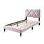 Lit simple avec housse en velours - 12 pièces, tête de lit réglable pour un confort et une qualité de sommeil relaxant, velours sans sommier, soutien optimal, sommeil optimal, nécessaire-982253855