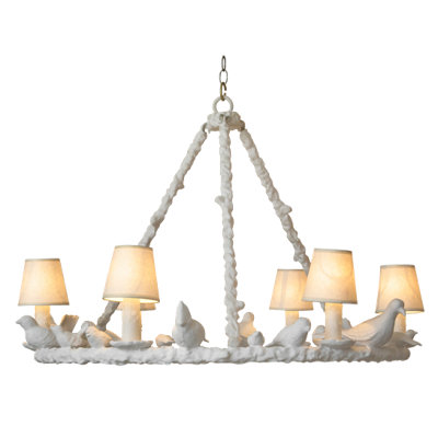 Bird 6-Light Candle-Style Chandelier