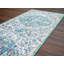 Tapis oriental ivoire / bleu / gris Favreau-1255647873
