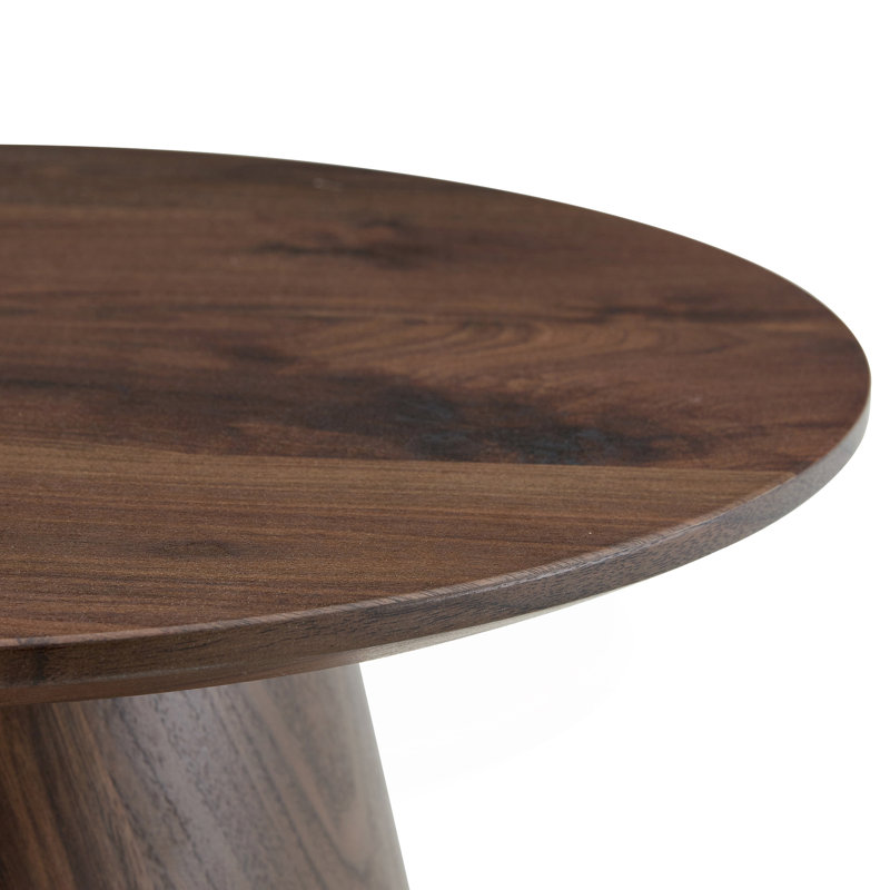 Table basse ronde, Noyer