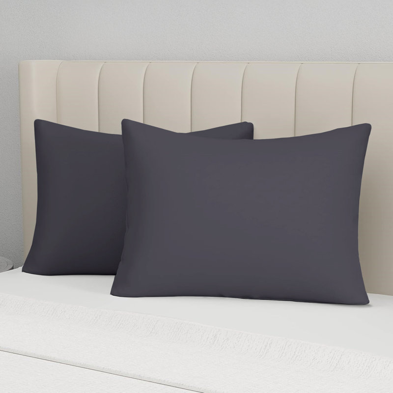 Microfiber Pillow Cases – Soft & Breathable (Set of 2), Charcoal