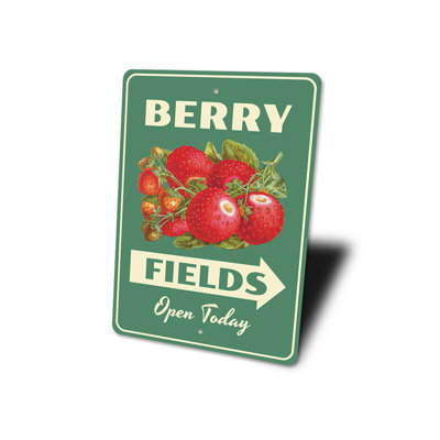Berry Fields Aluminum Sign