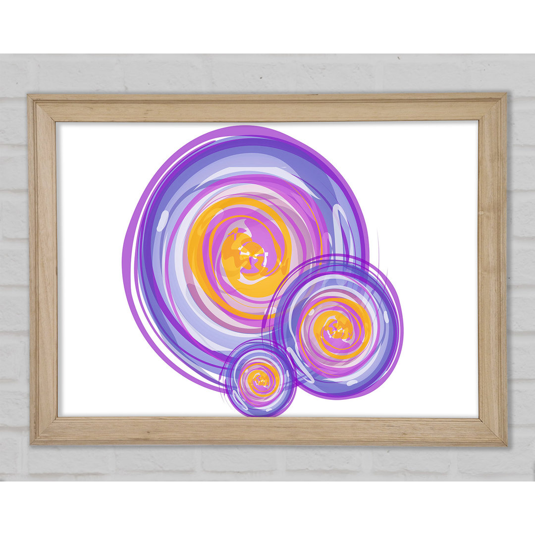 Trio Of Swirls Gerahmter Druck