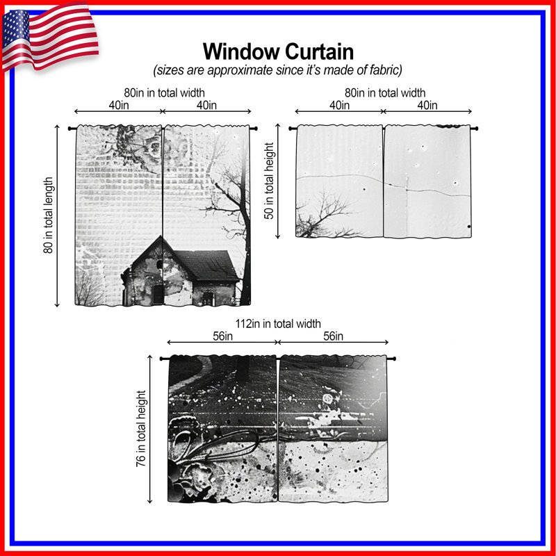 Rideaux obscurcissant et obscurcissant House House - 2 panneaux, 40 po x 50 po - 2 panneaux, Obscurcissement de chambre