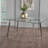 Teegan Glass Top Metal Base Dining Table