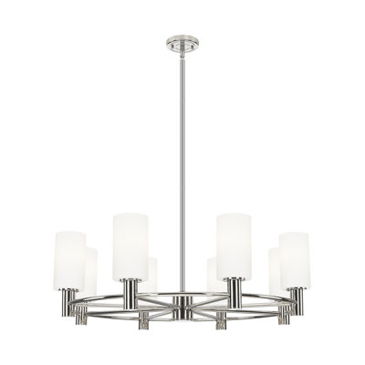 Crown Point 8 Light Stem Hung Chandelier