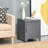 Versatile Industrial Side Table With Lockable Door And Adjustable Shelf For Home Spaces
