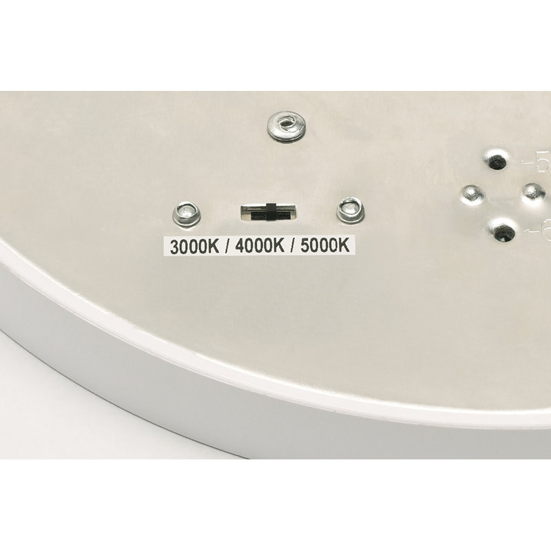 Plafonnier encastré à DEL Edge - 120 V - 12 W - 5 CCT, Noir, H 0,75 po x l 6 po x P 6 po