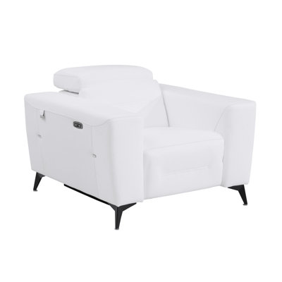 Waad Top Grain Italian Leather Power Reclining Chair