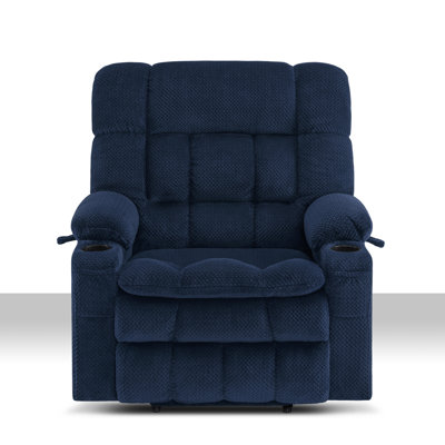 26.4" Seat Width Dual Motor Power Recliner Lift Chair with Massage and Heat, Infinite Position, Fabric