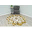 Tapis botanique beige à effet 3D Pettill Flowers-1725165608