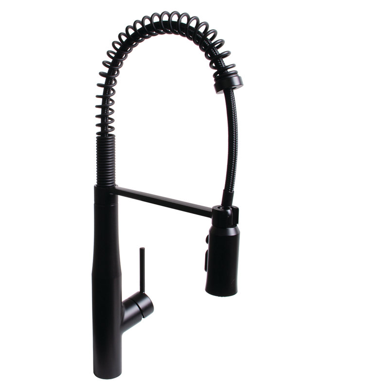Neo Pull Down Single Handle Kitchen Faucet, Matte Black