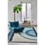 Josep Hand Tufted Geometric Area Rug in Blue/Ivory-1045491250