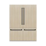 ZLINE Autograph 60 in. Panel Ready Refrigerator w/ Gray Interior & Gold Accents
