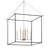8 - Light Steel Dimmable Lantern Square / Rectangle Chandelier-2060552722-2060552731