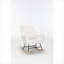Chaise berçante rembourrée Teddy