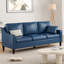 78.75'' Slipcovered Faux Leather Sofa-518148826