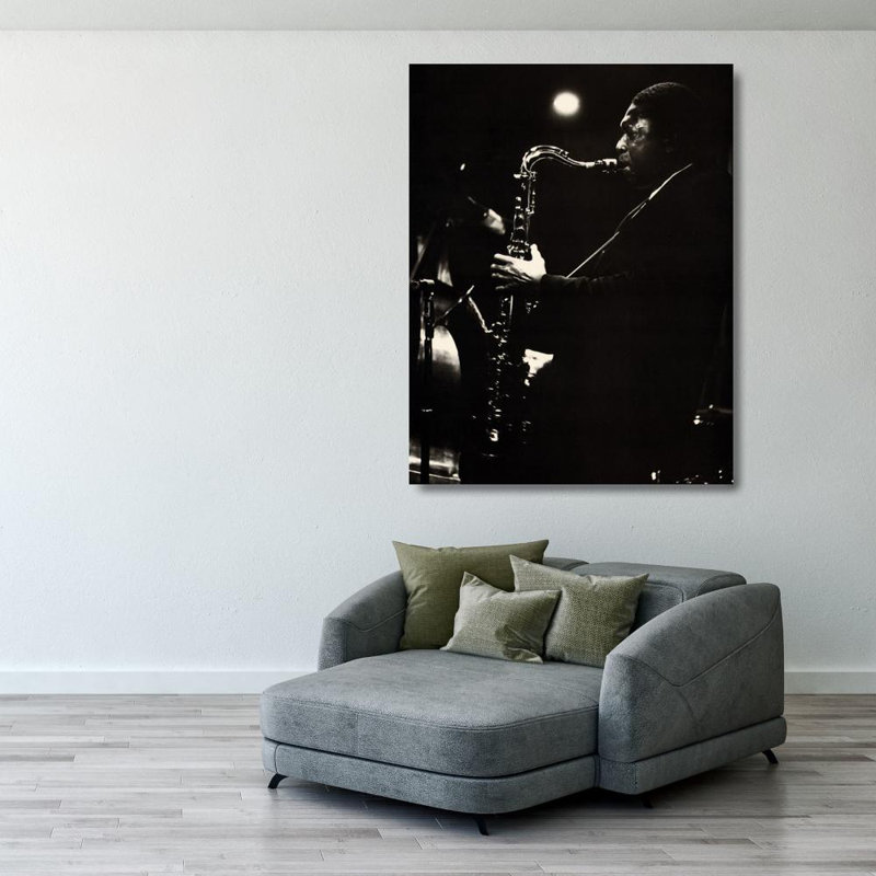John Coltrane, 36" H x 28" W