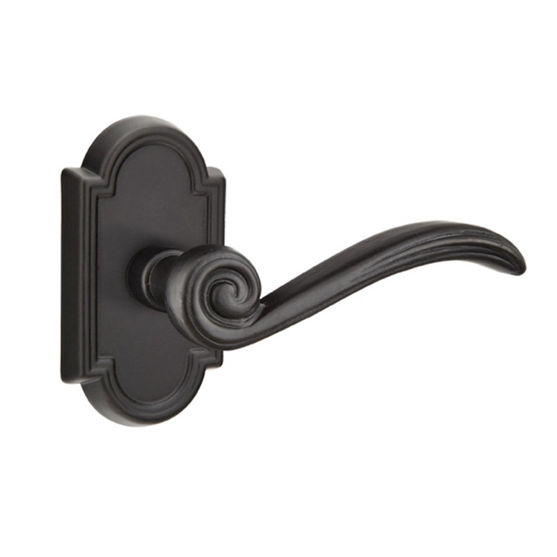 Levier de porte avec rosette Medici, Gauche, Dos plat