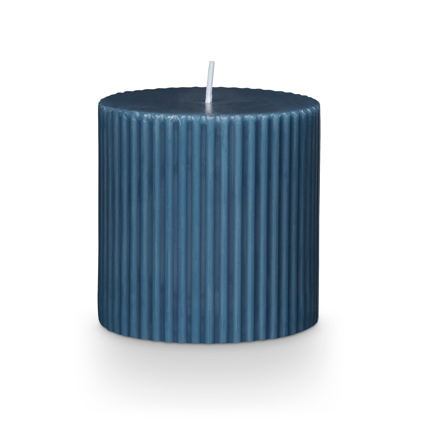 Beautifully Done Pillar Candle, Small, Hidden Lake