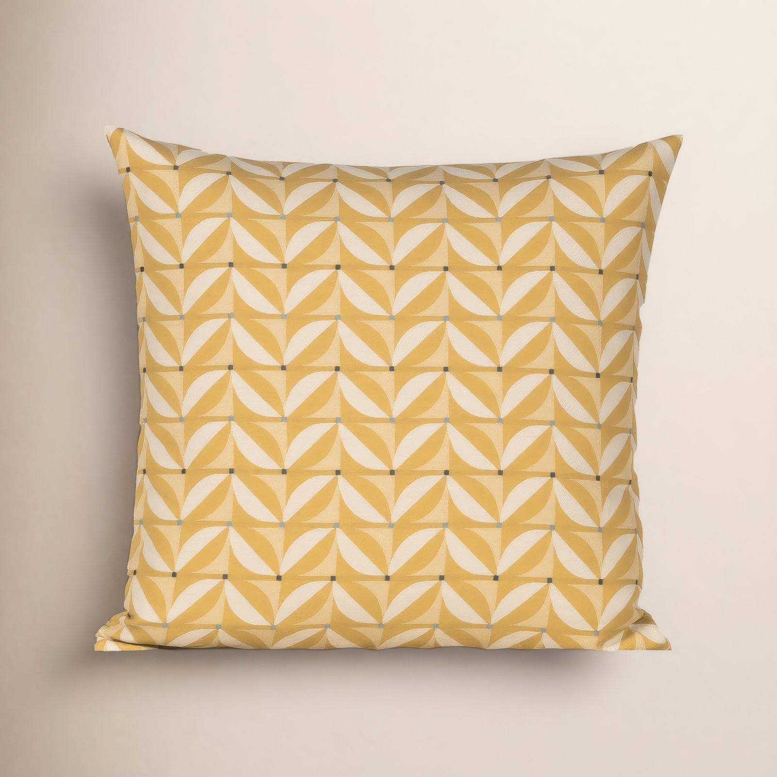 Mattelynn Throw Pillow, Yellow, Square 20"