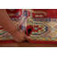 Tapis oriental rouge en laine à motif géométrique Kazak 8 x 10