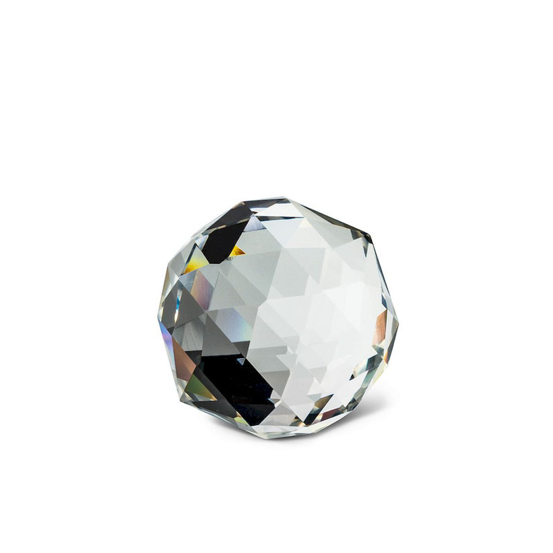 Lucera Crystal Prism Ball Decoration Vase Filler, 1" H x 1" W x 1" D, Clear