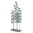 Getuta Metal Leaf Decorative Teal Sculpture with Gold Accents