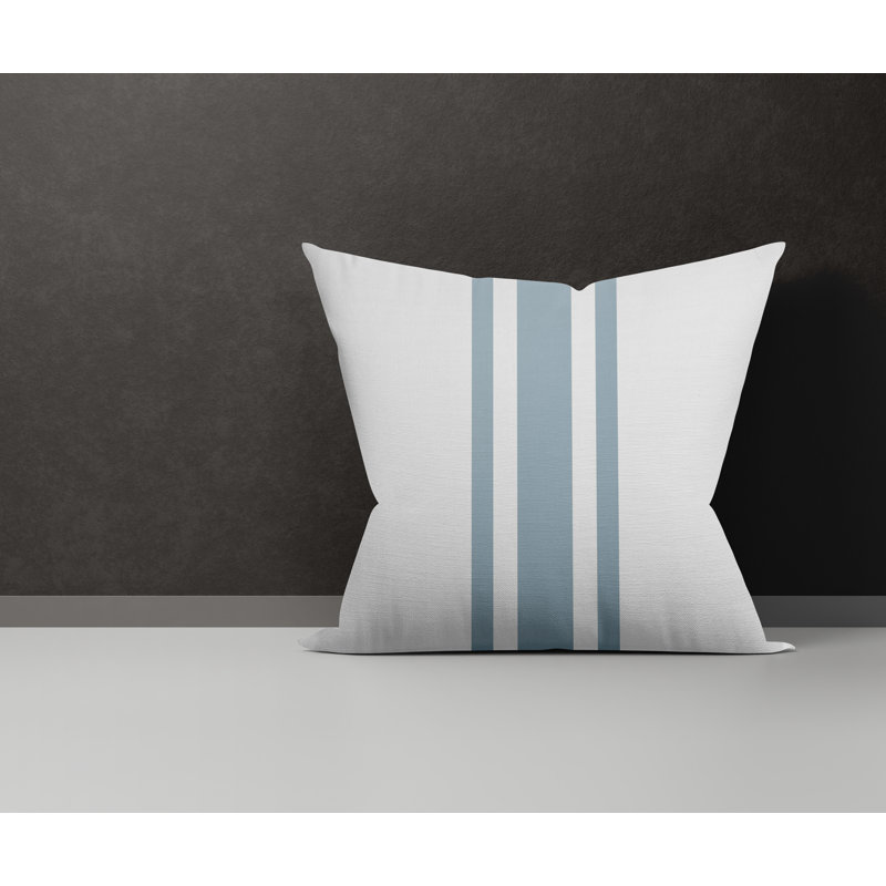  Housse et insert de coussin en coton Sabine, L 15 po x H 15 po, Bleu
