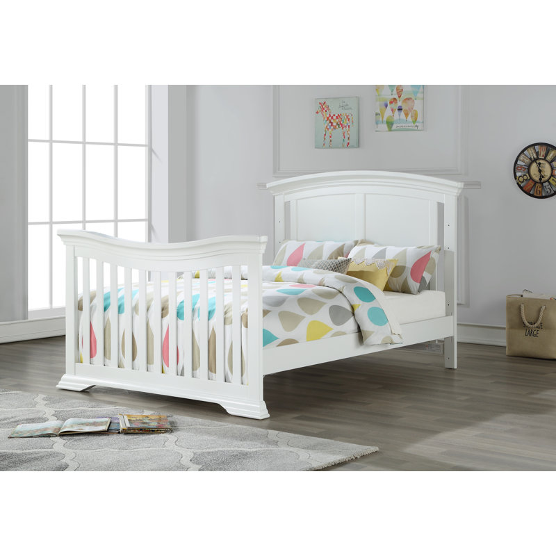 Lit de bébé convertible 4-en-1 Deon, Blanc