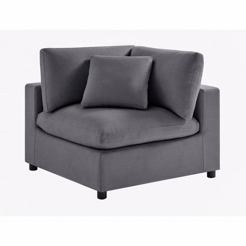 Fauteuil d'angle en coin, Gris